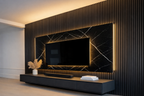 UV Marble Panel-Abstract Black