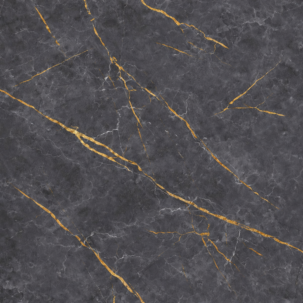 UV Marble Panel-Charcoal Gold