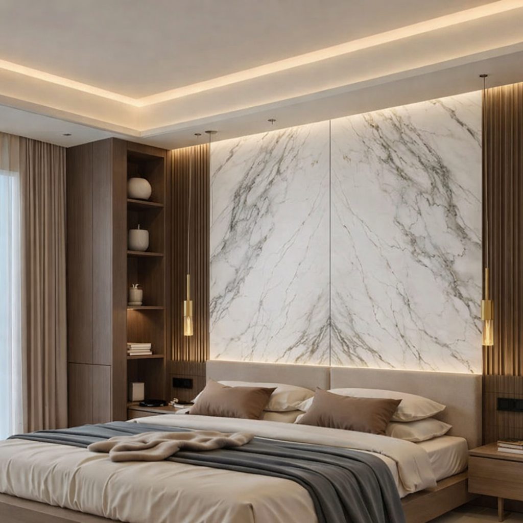 UV Marble Panel-Twin Gold Series