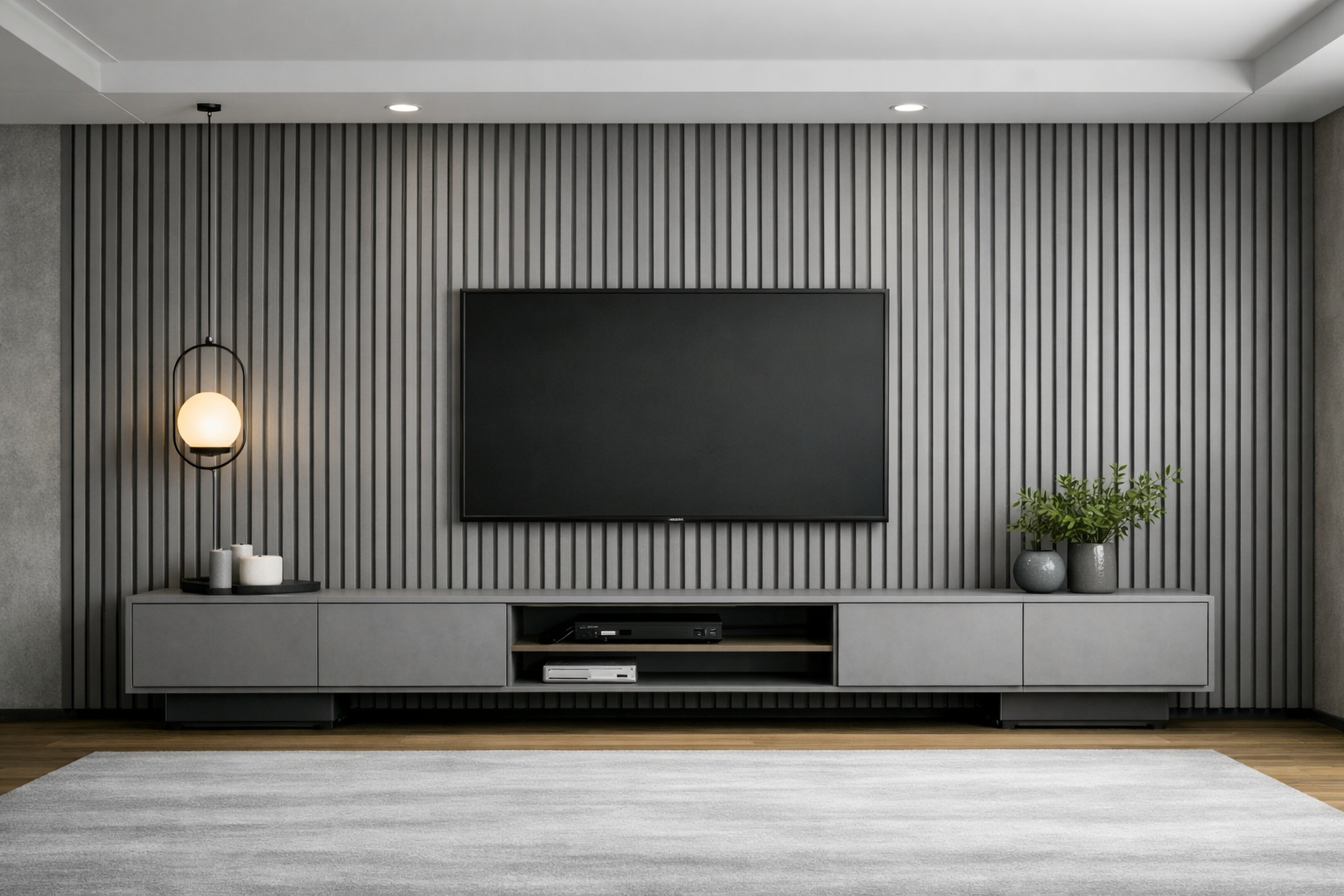 WPC Wall Panel- Textured Grey