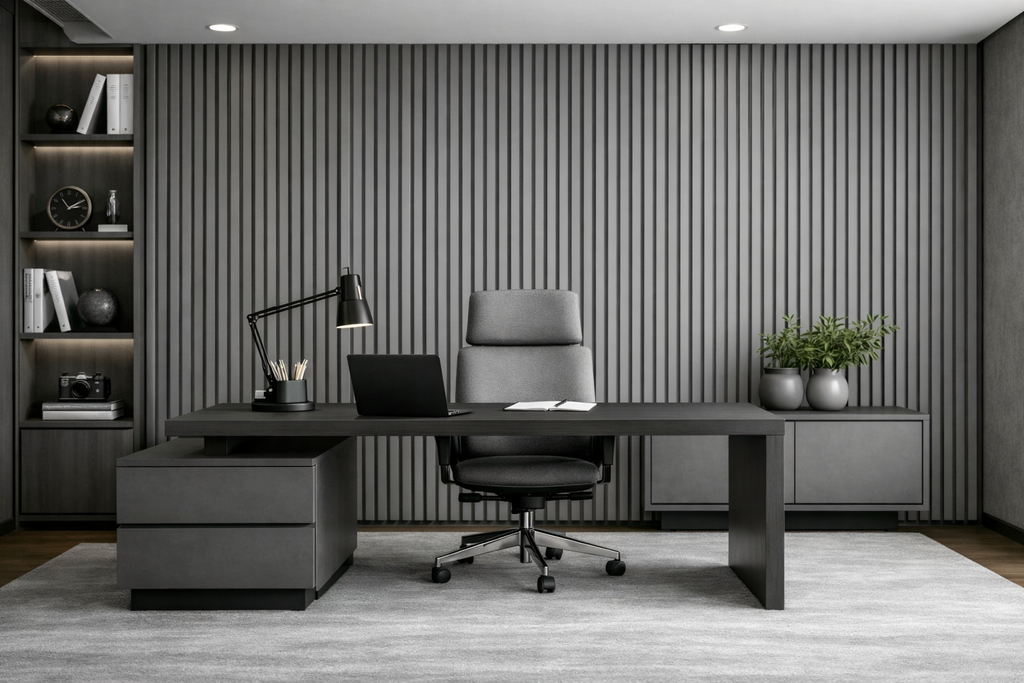 WPC Wall Panel- Textured Grey