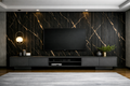WPC Wall Panel- Black Gold Marble