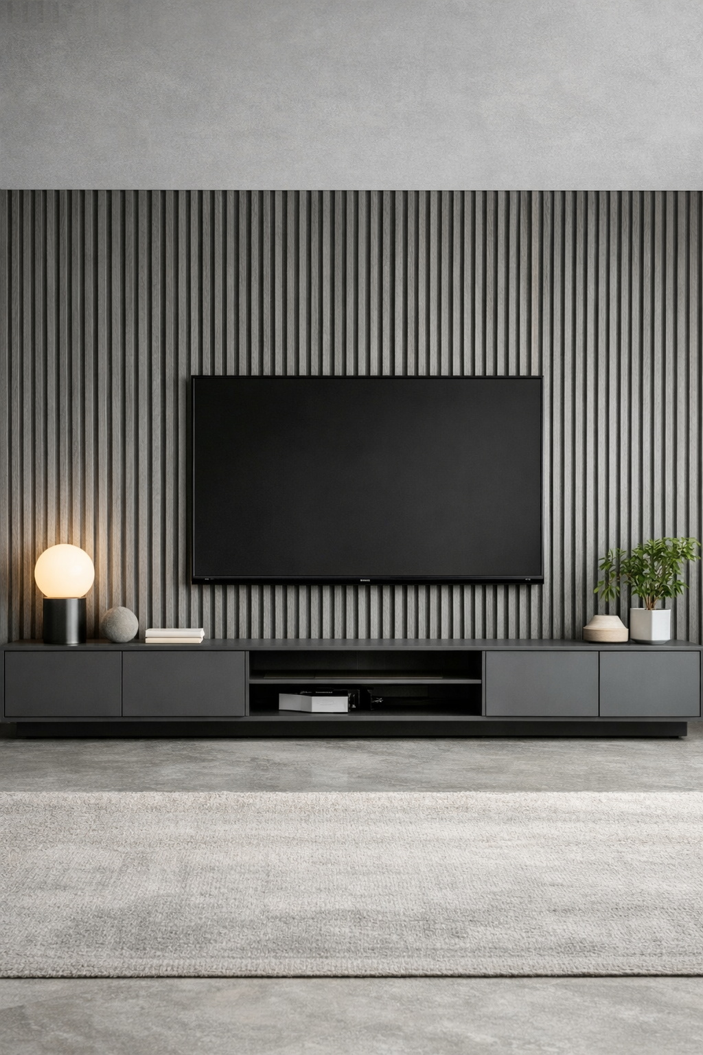 WPC Wall Panel- Charcoal Grey Oak