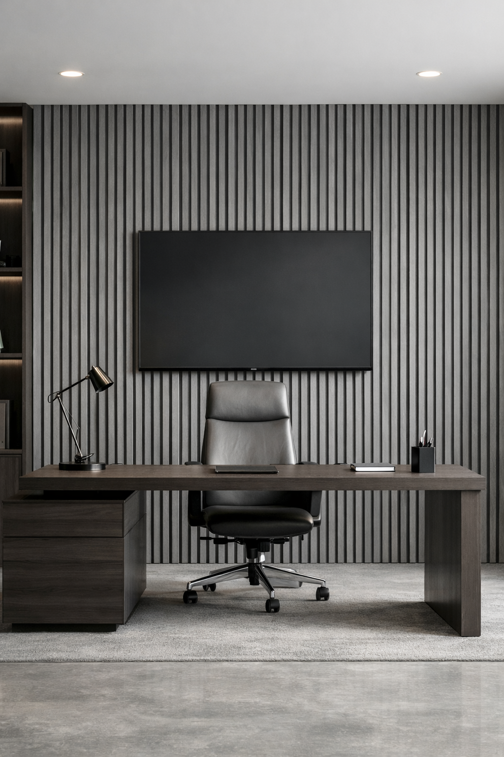 WPC Wall Panel- Charcoal Grey Oak