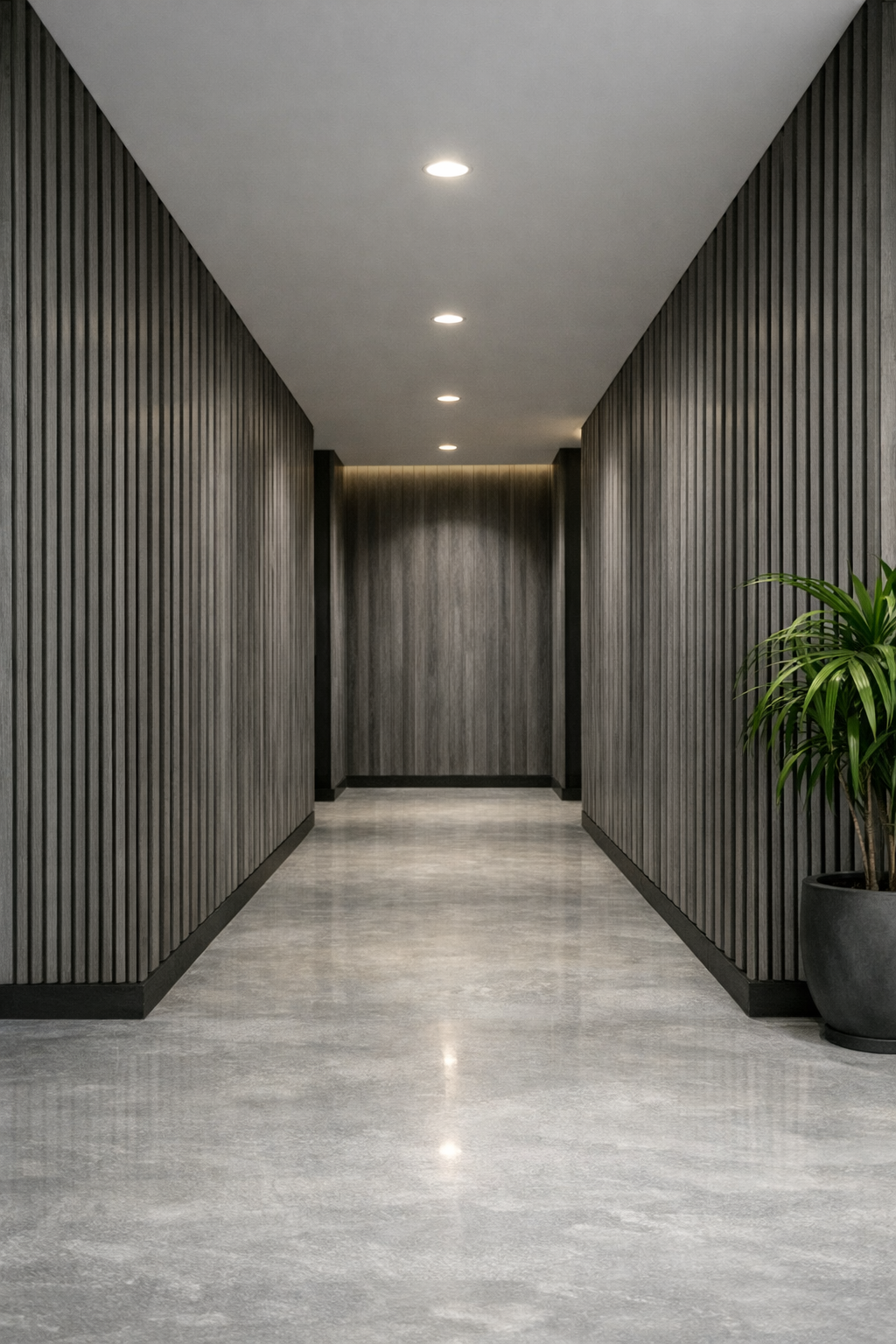 WPC Wall Panel- Charcoal Grey Oak