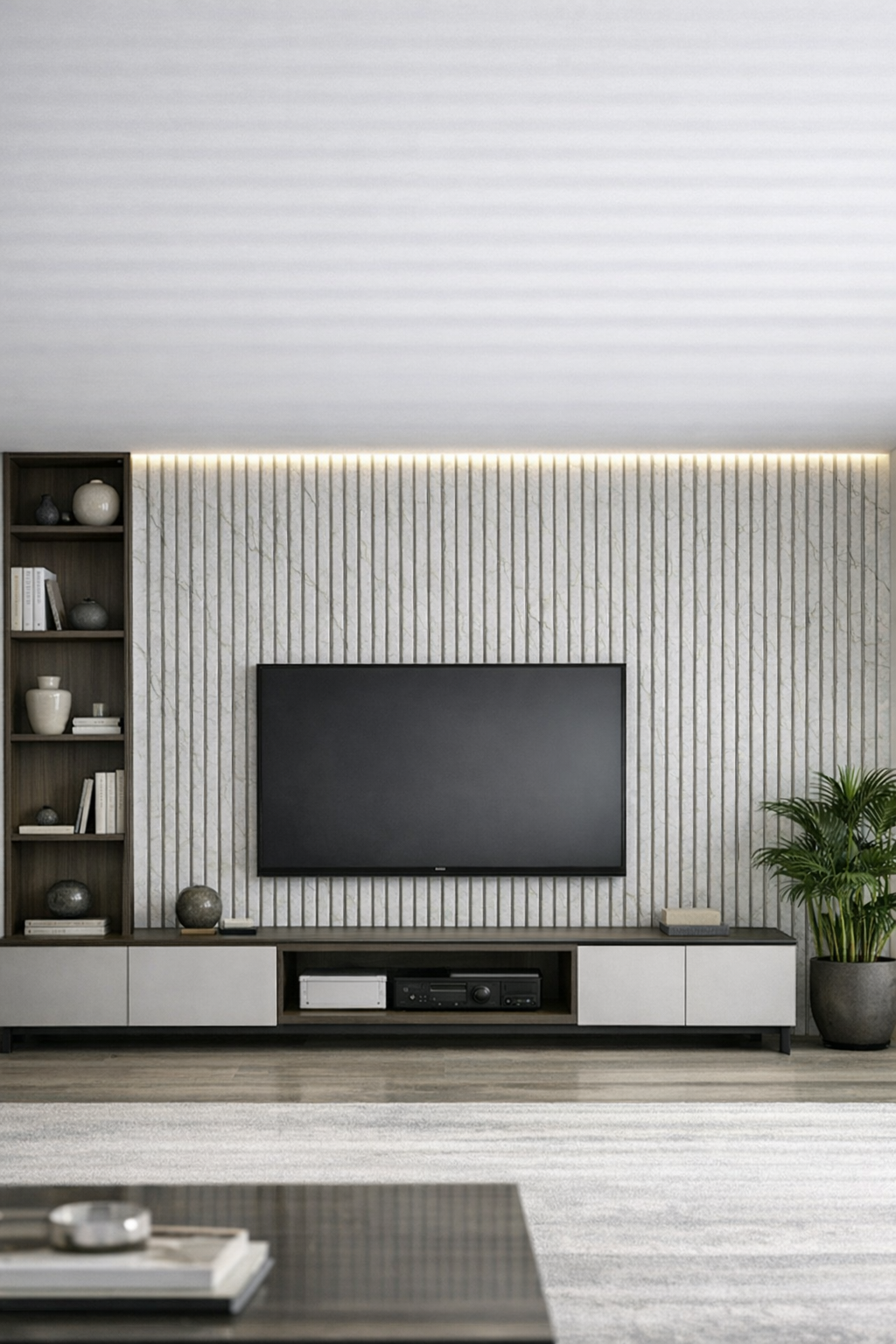 WPC Wall Panel- Calacatta Bianco/Brown Veining
