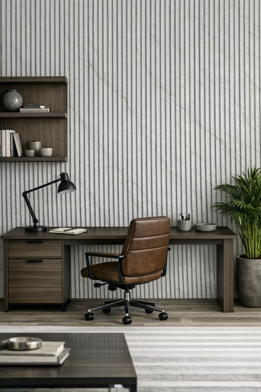 WPC Wall Panel- Calacatta Bianco/Brown Veining