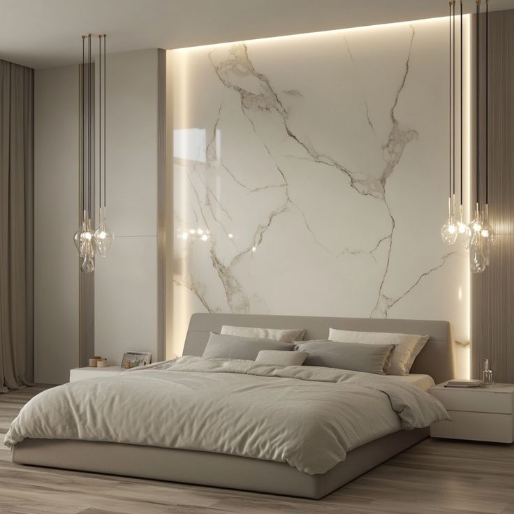 UV Marble Panel-Bright White Marble