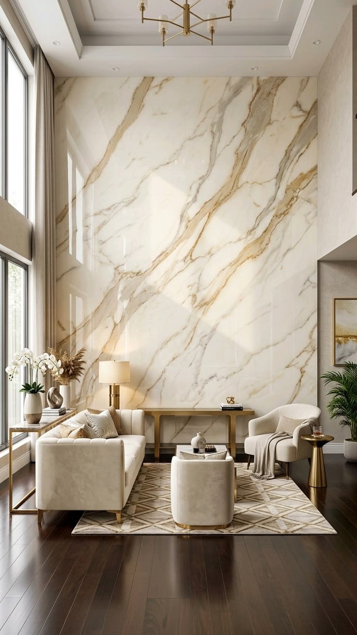 UV Marble Panel-Royal Calacatta Gold
